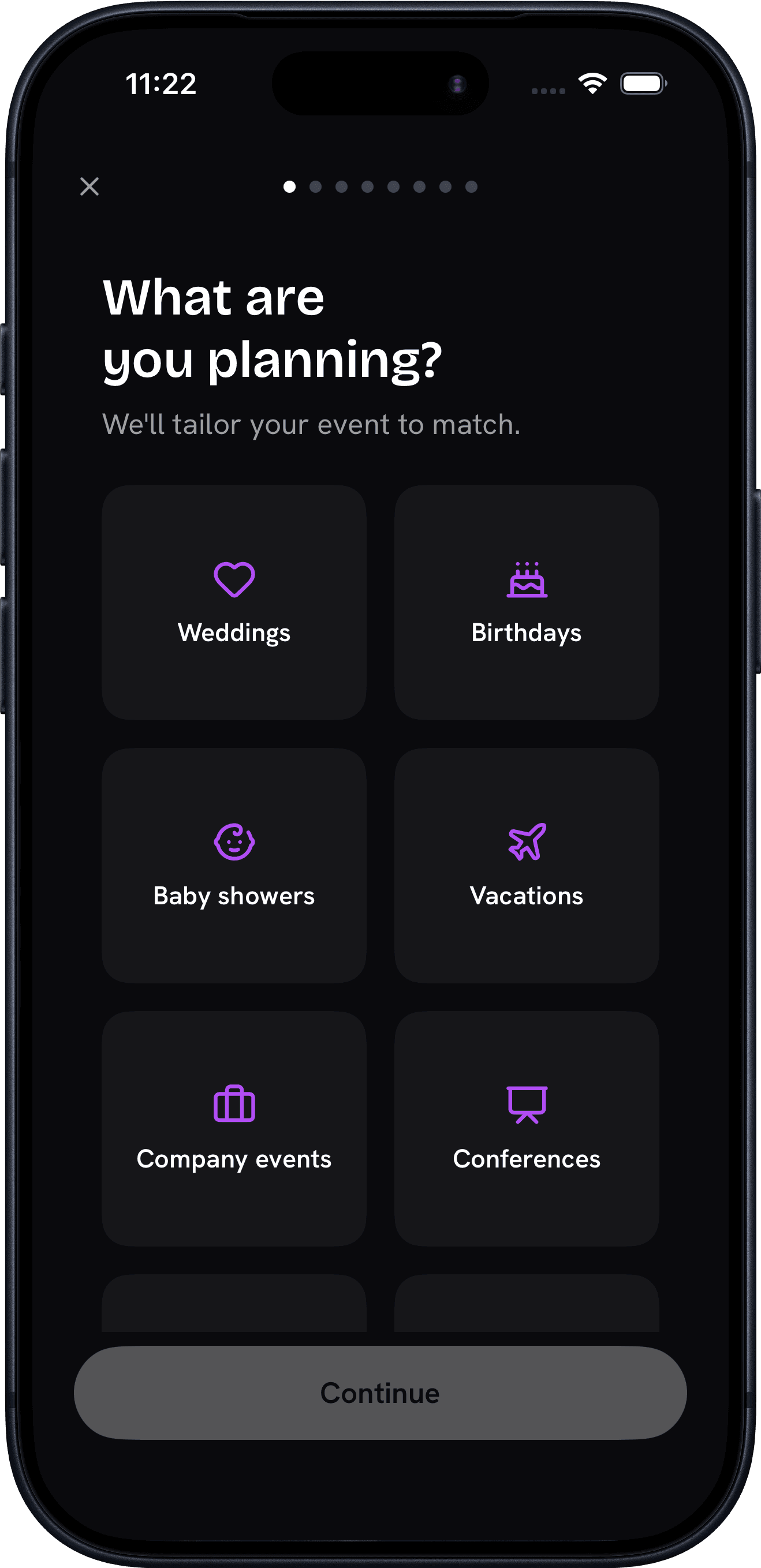 Create your event